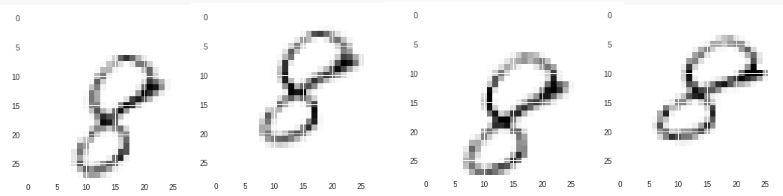 Пример дополнения данных из набора MNIST