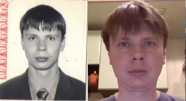 Мое фото на паспорте и с web-камеры