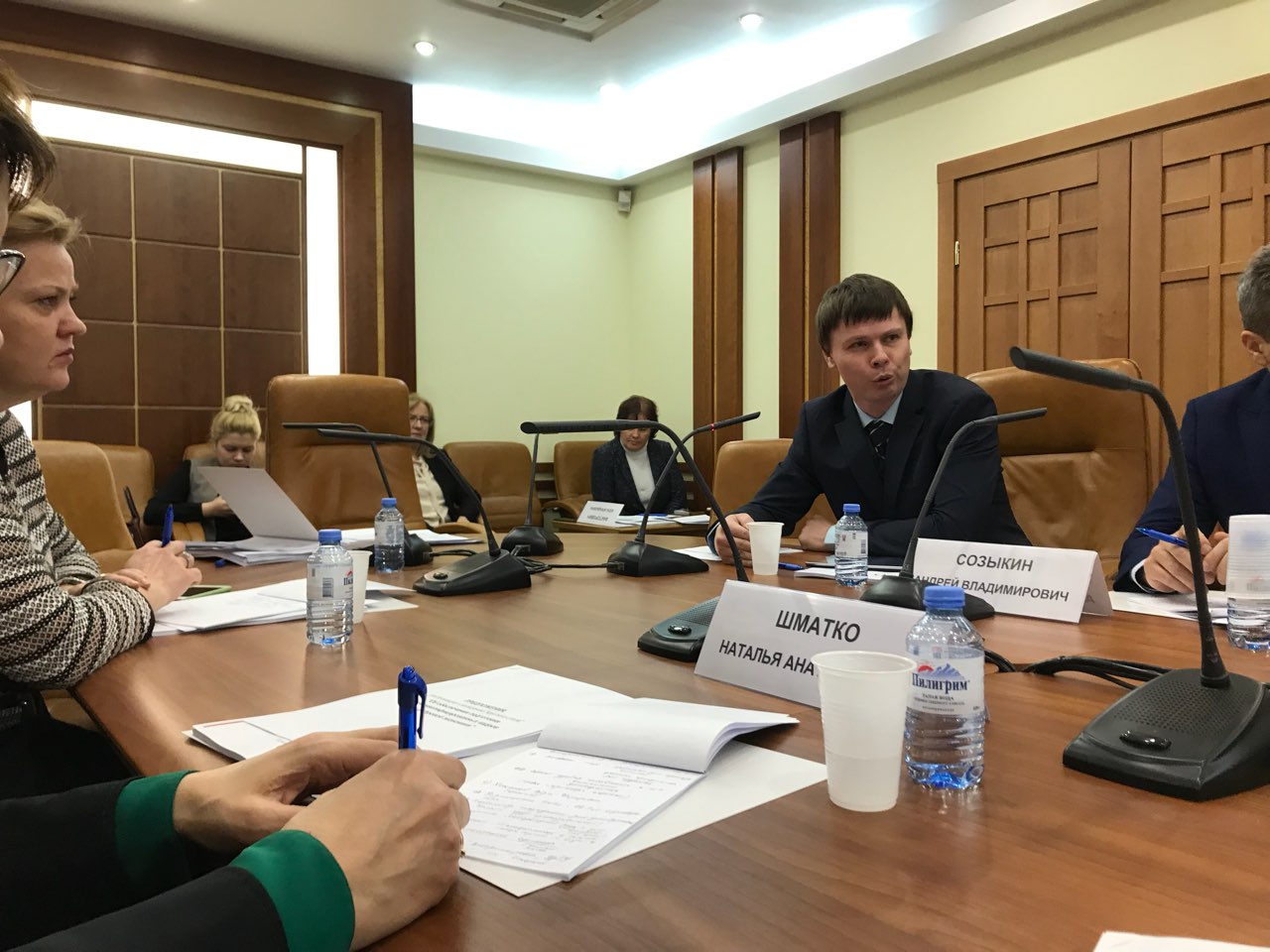 Выступление на круглом столе в совете федерации